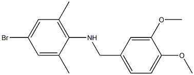 4-bromo-N-[(3,4-dimethoxyphenyl)methyl]-2,6-dimethylaniline Structure