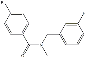 4-bromo-N-[(3-fluorophenyl)methyl]-N-methylbenzamide Structure