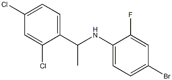 4-bromo-N-[1-(2,4-dichlorophenyl)ethyl]-2-fluoroaniline Structure