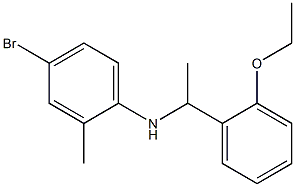 4-bromo-N-[1-(2-ethoxyphenyl)ethyl]-2-methylaniline,,结构式