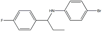 4-bromo-N-[1-(4-fluorophenyl)propyl]aniline,,结构式