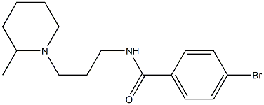 4-bromo-N-[3-(2-methylpiperidin-1-yl)propyl]benzamide Structure