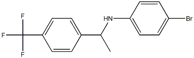 4-bromo-N-{1-[4-(trifluoromethyl)phenyl]ethyl}aniline,,结构式