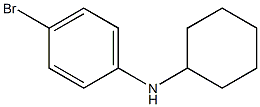 4-bromo-N-cyclohexylaniline Structure