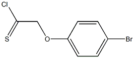 4-bromophenoxymethanecarbothioyl chloride 化学構造式