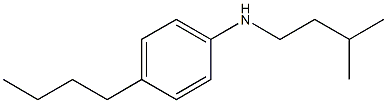 4-butyl-N-(3-methylbutyl)aniline 化学構造式