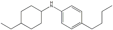 4-butyl-N-(4-ethylcyclohexyl)aniline Structure