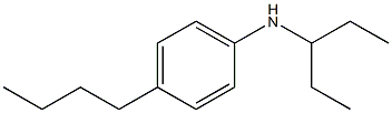 4-butyl-N-(pentan-3-yl)aniline Structure