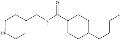 4-butyl-N-(piperidin-4-ylmethyl)cyclohexane-1-carboxamide,,结构式