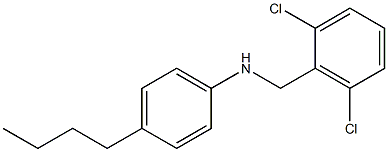 4-butyl-N-[(2,6-dichlorophenyl)methyl]aniline Structure