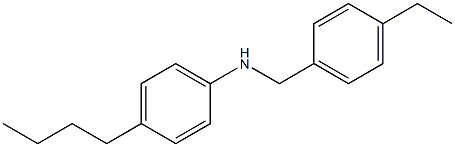4-butyl-N-[(4-ethylphenyl)methyl]aniline Struktur