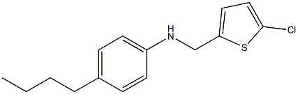 4-butyl-N-[(5-chlorothiophen-2-yl)methyl]aniline Struktur