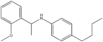 4-butyl-N-[1-(2-methoxyphenyl)ethyl]aniline Structure