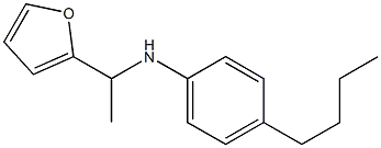 4-butyl-N-[1-(furan-2-yl)ethyl]aniline,,结构式