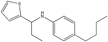 4-butyl-N-[1-(thiophen-2-yl)propyl]aniline Structure