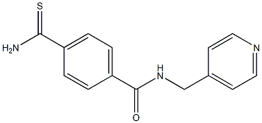 4-carbamothioyl-N-(pyridin-4-ylmethyl)benzamide 结构式