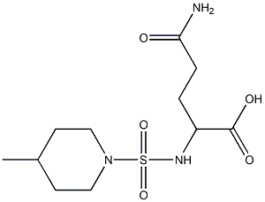 4-carbamoyl-2-{[(4-methylpiperidine-1-)sulfonyl]amino}butanoic acid