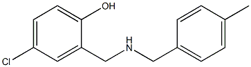 4-chloro-2-({[(4-methylphenyl)methyl]amino}methyl)phenol Structure