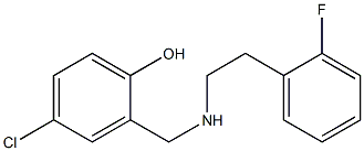 4-chloro-2-({[2-(2-fluorophenyl)ethyl]amino}methyl)phenol|