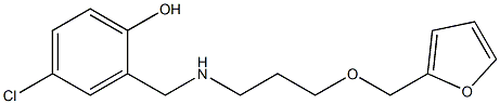  4-chloro-2-({[3-(furan-2-ylmethoxy)propyl]amino}methyl)phenol