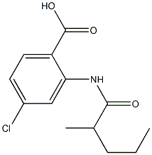 4-chloro-2-(2-methylpentanamido)benzoic acid Structure