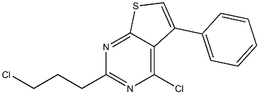 4-chloro-2-(3-chloropropyl)-5-phenylthieno[2,3-d]pyrimidine|