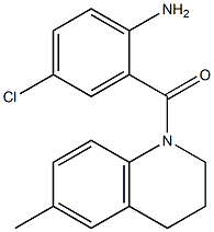 4-chloro-2-[(6-methyl-1,2,3,4-tetrahydroquinolin-1-yl)carbonyl]aniline,,结构式