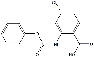 4-chloro-2-[(phenoxycarbonyl)amino]benzoic acid