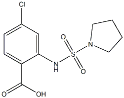 4-chloro-2-[(pyrrolidine-1-sulfonyl)amino]benzoic acid