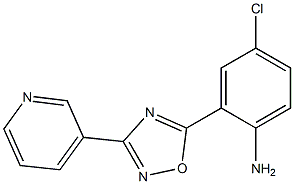 4-chloro-2-[3-(pyridin-3-yl)-1,2,4-oxadiazol-5-yl]aniline Structure