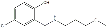 4-chloro-2-{[(3-methoxypropyl)amino]methyl}phenol 化学構造式
