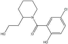 4-chloro-2-{[2-(2-hydroxyethyl)piperidin-1-yl]carbonyl}phenol|