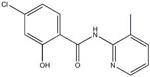 4-chloro-2-hydroxy-N-(3-methylpyridin-2-yl)benzamide,,结构式
