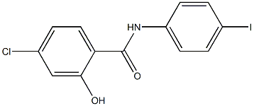 4-chloro-2-hydroxy-N-(4-iodophenyl)benzamide,,结构式