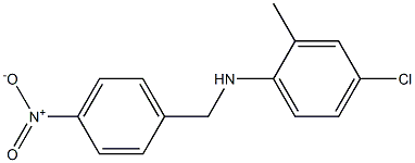 4-chloro-2-methyl-N-[(4-nitrophenyl)methyl]aniline