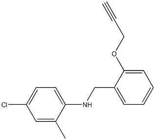 4-chloro-2-methyl-N-{[2-(prop-2-yn-1-yloxy)phenyl]methyl}aniline|