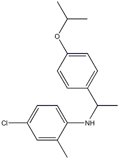 4-chloro-2-methyl-N-{1-[4-(propan-2-yloxy)phenyl]ethyl}aniline