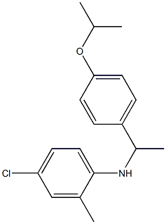  4-chloro-2-methyl-N-{1-[4-(propan-2-yloxy)phenyl]ethyl}aniline