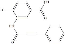 4-chloro-3-(3-phenylprop-2-ynamido)benzoic acid|