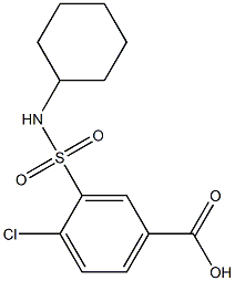 4-chloro-3-(cyclohexylsulfamoyl)benzoic acid Structure