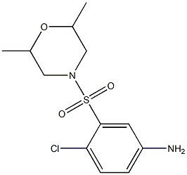 4-chloro-3-[(2,6-dimethylmorpholine-4-)sulfonyl]aniline