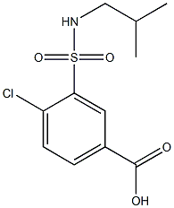 4-chloro-3-[(2-methylpropyl)sulfamoyl]benzoic acid 结构式