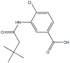 4-chloro-3-[(3,3-dimethylbutanoyl)amino]benzoic acid