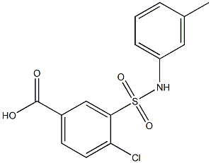 4-chloro-3-[(3-methylphenyl)sulfamoyl]benzoic acid