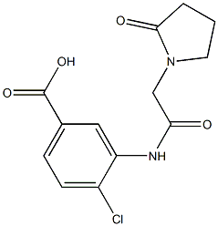 4-chloro-3-[2-(2-oxopyrrolidin-1-yl)acetamido]benzoic acid