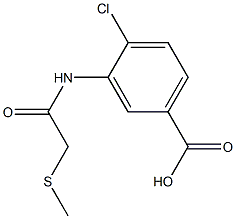 4-chloro-3-[2-(methylsulfanyl)acetamido]benzoic acid|