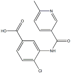 4-chloro-3-{[(6-methylpyridin-3-yl)carbonyl]amino}benzoic acid Structure