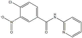 4-chloro-3-nitro-N-(pyridin-2-yl)benzamide,,结构式