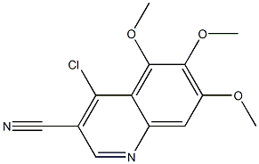 4-chloro-5,6,7-trimethoxyquinoline-3-carbonitrile Structure