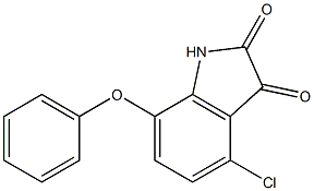 4-chloro-7-phenoxy-1H-indole-2,3-dione 结构式